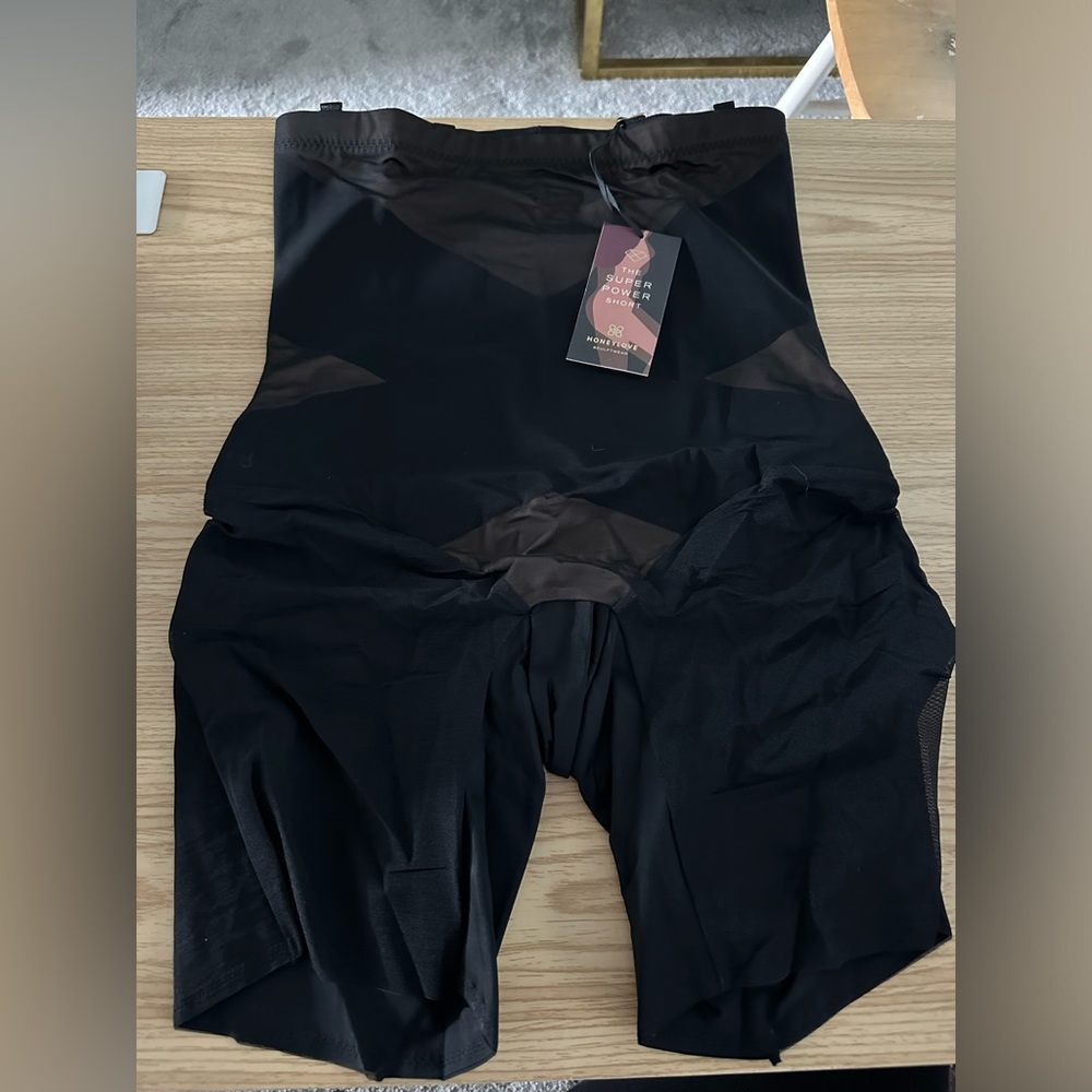 COPY - Honeylove Black Shapewear SuperPower shorts 1X
